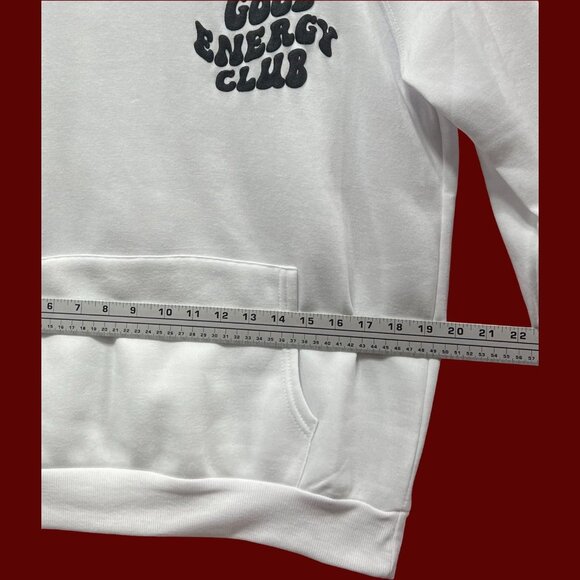 Rue 21 - Men's Long Sleeve Hooded Sweatshirt - White - Small - Picture 4 of 15